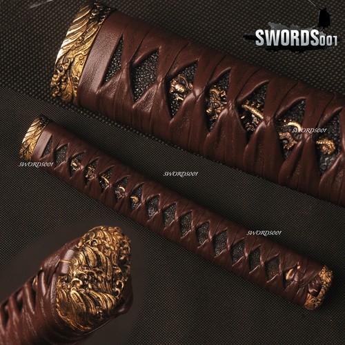 Real black rayskin - rayskin, brass